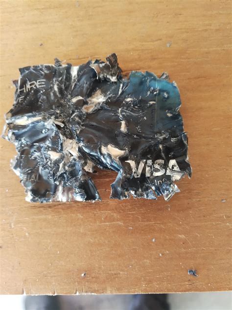 metal credit cards destroyed